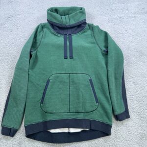 Lululemon‎ Sweater Womens 8 Green Funnel Neck Long Sleeve Athletic Yoga Running